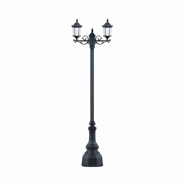 چراغ پارکی دو شاخه رابو سربالا شاخه T