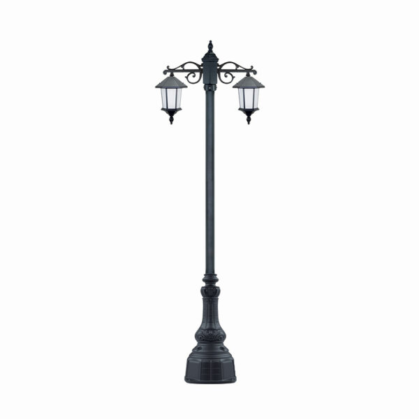 چراغ پارکی دو شاخه ویکتوریا سرپایین شاخه T