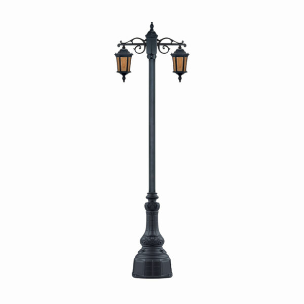 چراغ پارکی دو شاخه سورن کوتاه سرپایین شاخه T