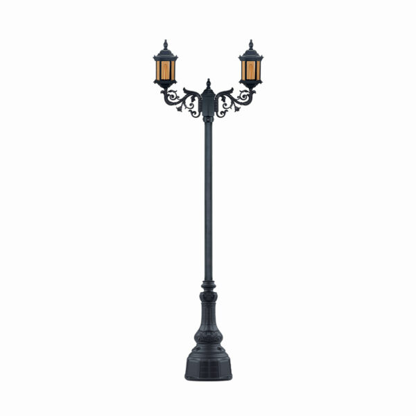 چراغ پارکی دو شاخه سورنا کوتاه سربالا شاخه Z