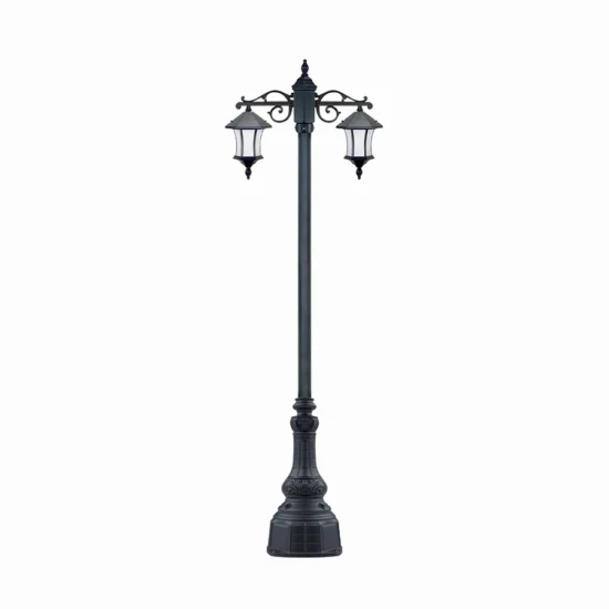 چراغ پارکی ویکتوریا کمرباریک شاخه T|چراغ پارکی ویکتوریا کمرباریک سربالا شاخه T
